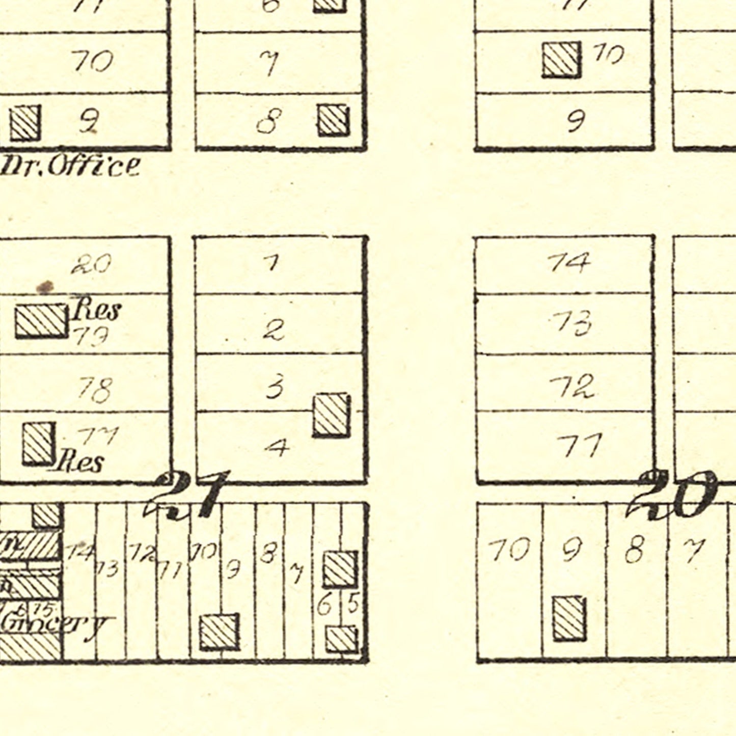 Vintage Map of Minier, Illinois, 1891