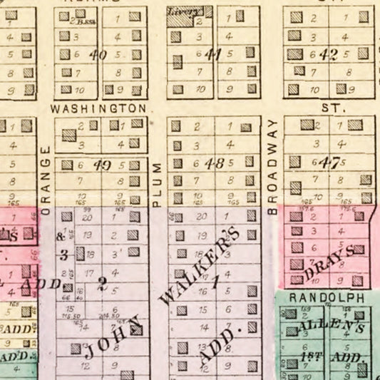 Vintage Map of Havana, Illinois, 1891