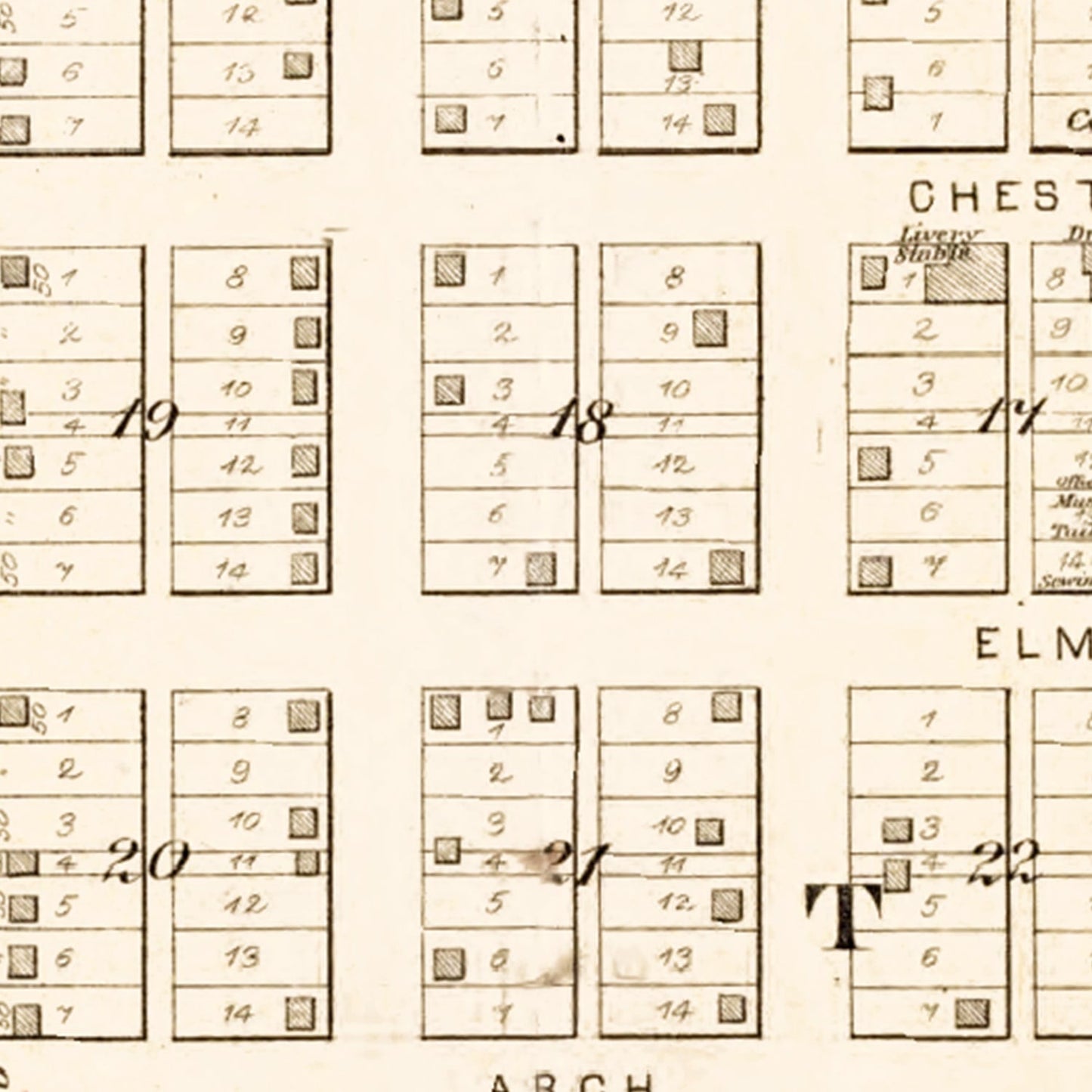 Vintage Map of Mason, Illinois, 1891