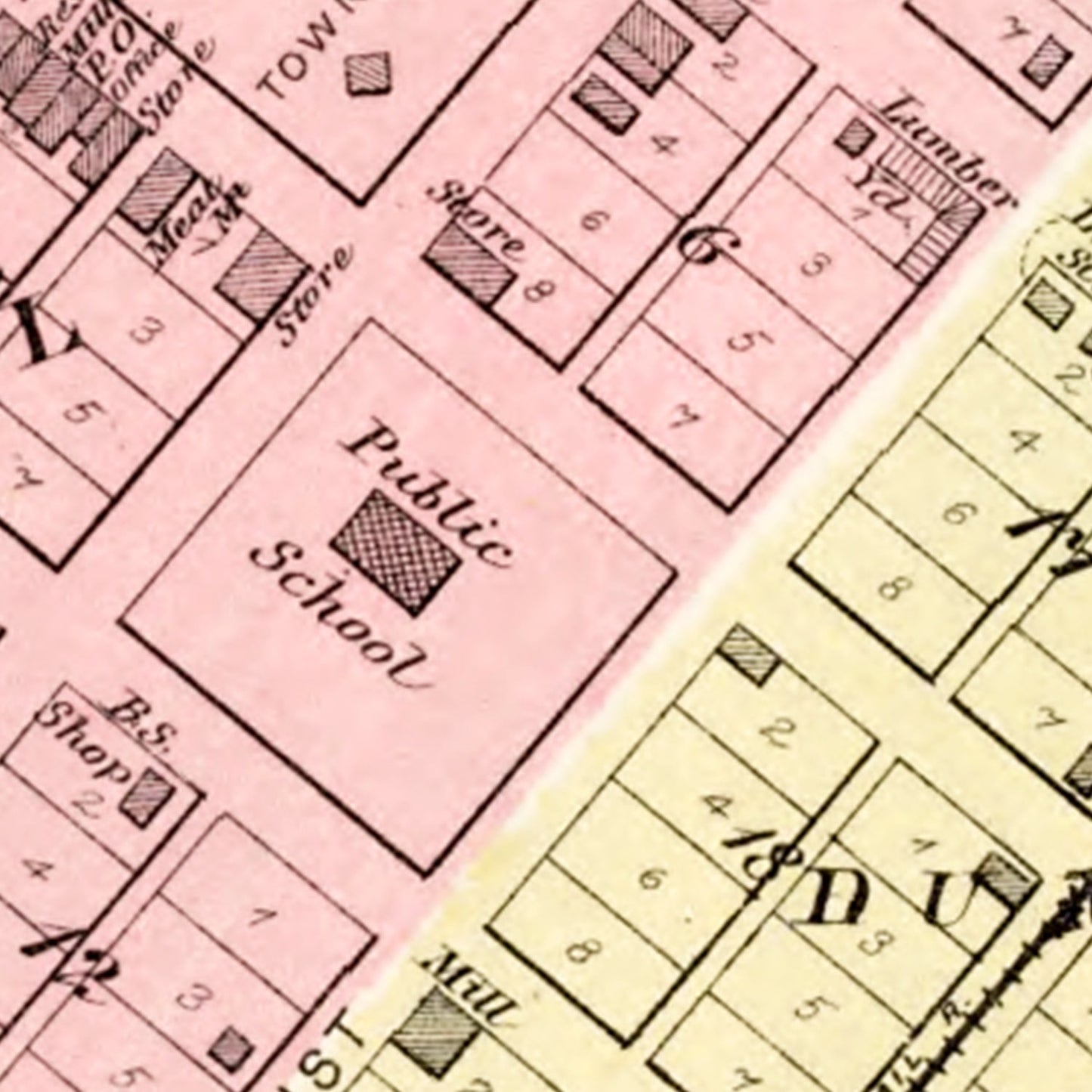 Vintage Map of Bath, Illinois, 1891