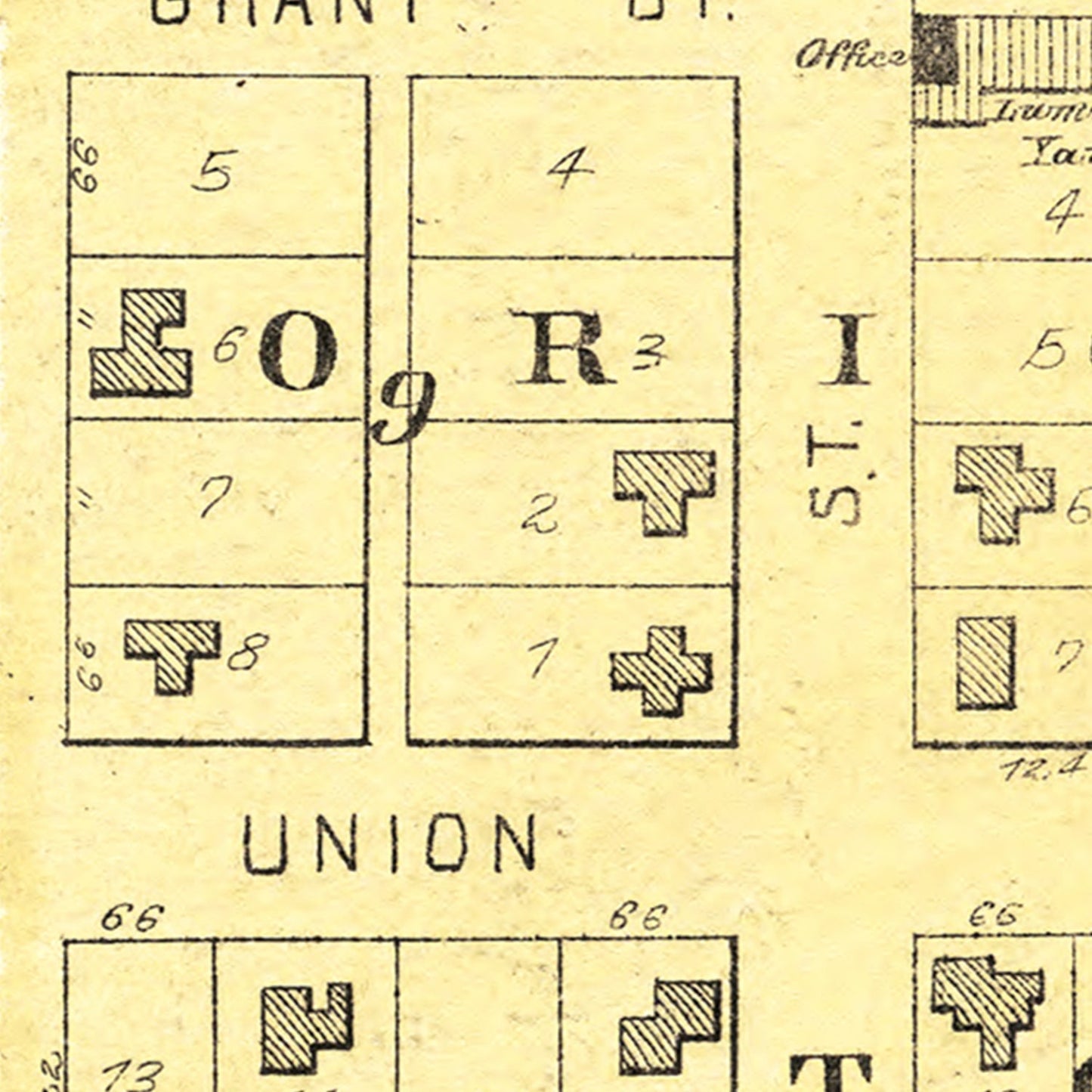 Vintage Map of Ionla, Iowa, 1892