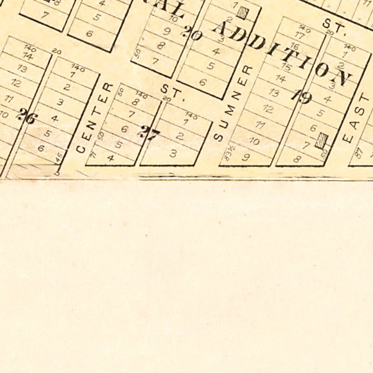 Vintage Map of Alden, Iowa, 1892