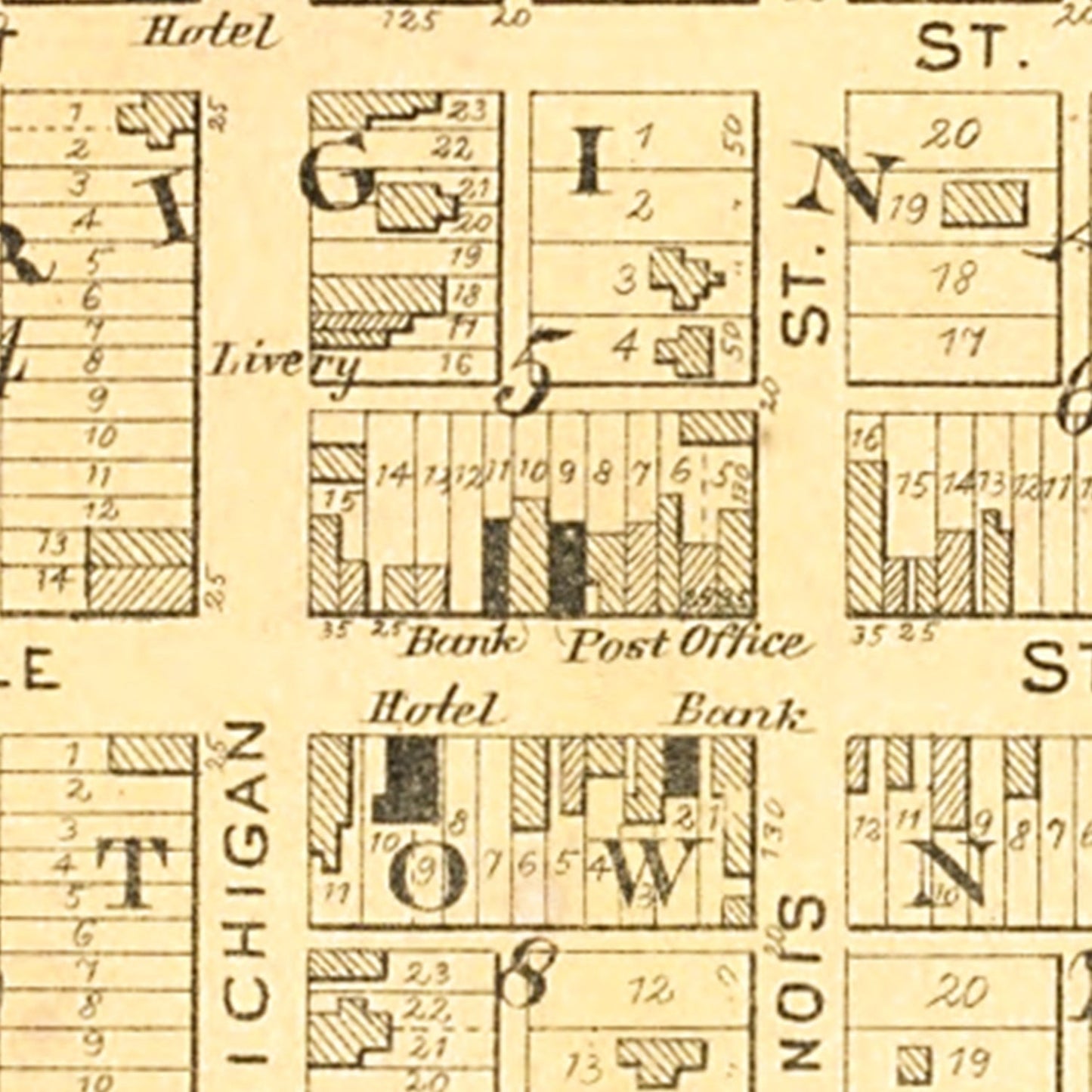 Vintage Map of Hubbard, Hardin County, Iowa, 1892