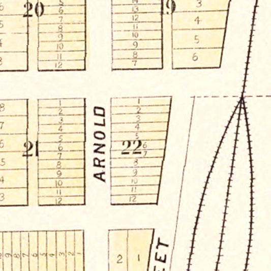 Vintage Map of Portland, North Dakota, 1892