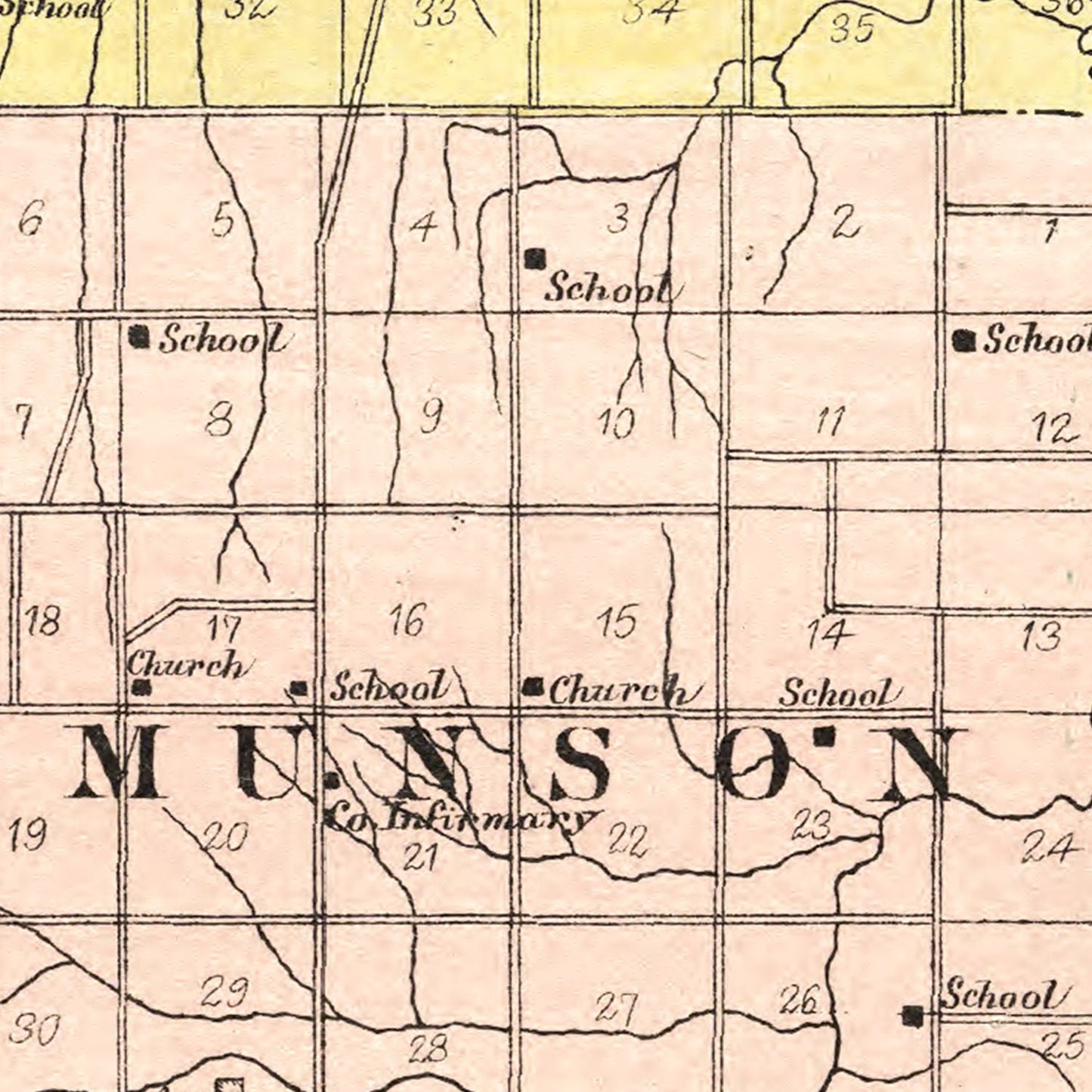 Vintage Map of Henry County, Illinois, 1893