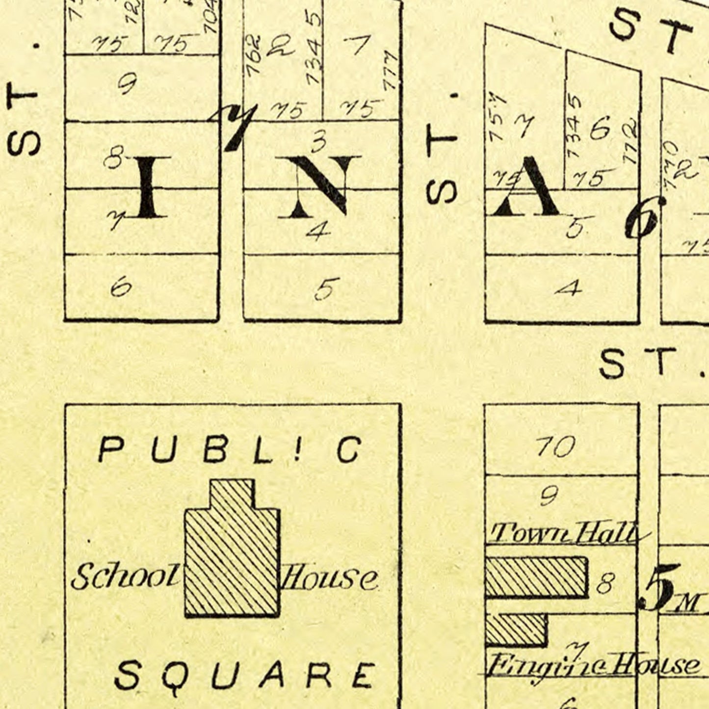 Vintage Map of Annawan, Illinois, 1893