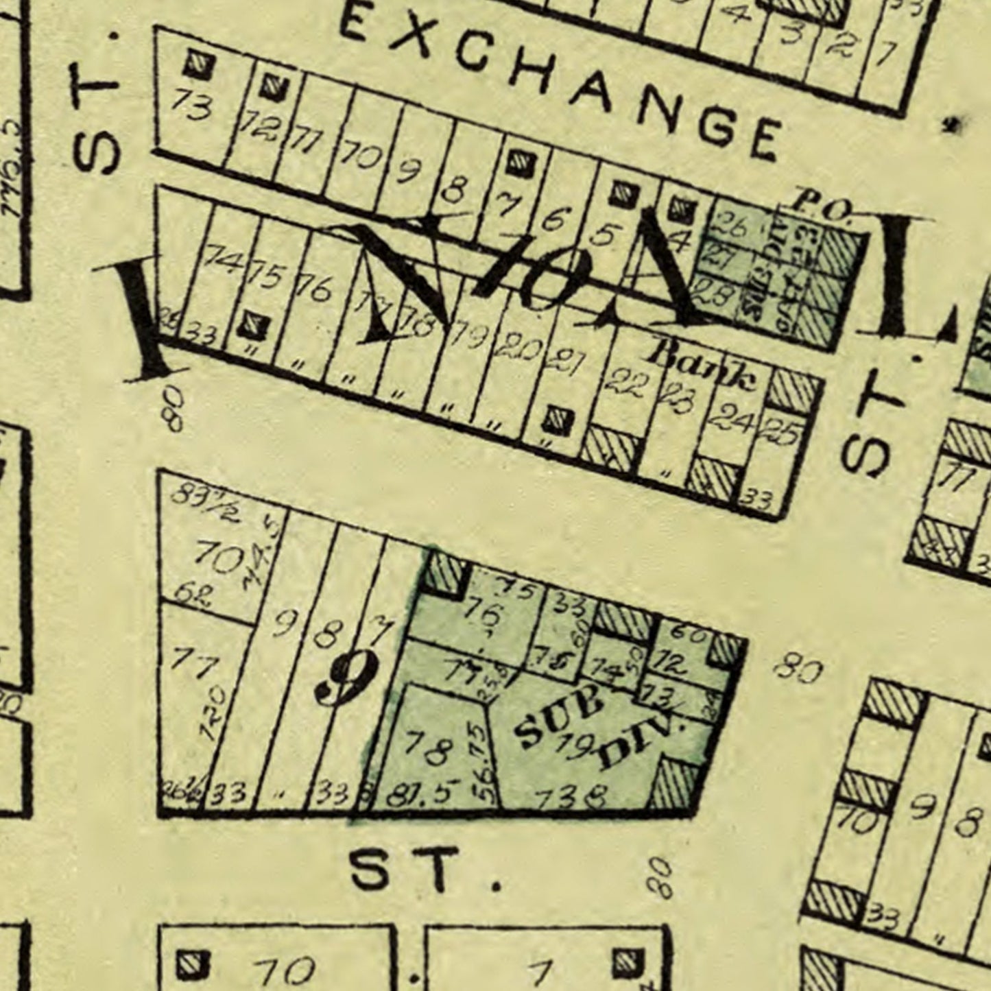 Vintage Map of Atkinson, Illinois, 1893