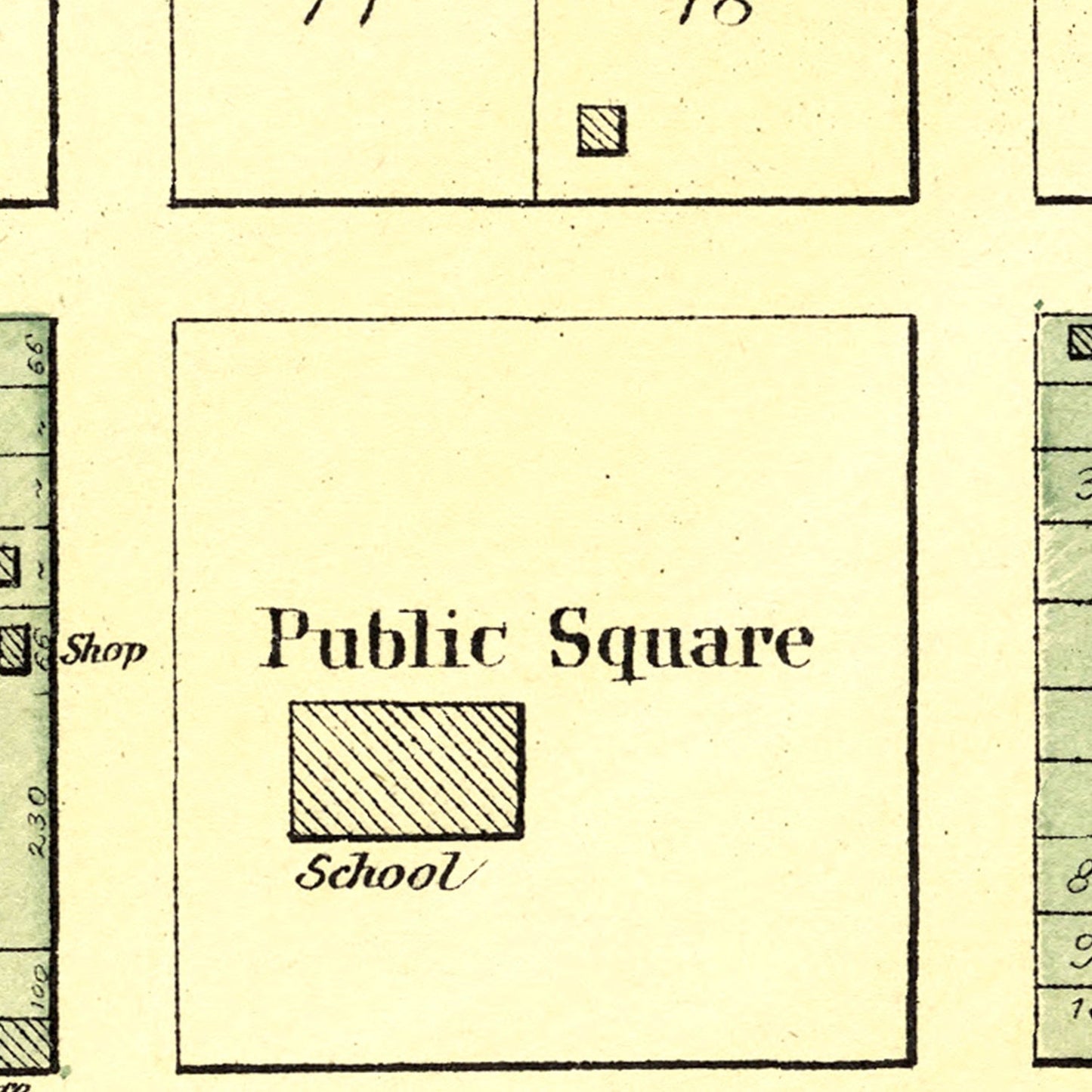 Vintage Map of Andover, Illinois, 1893
