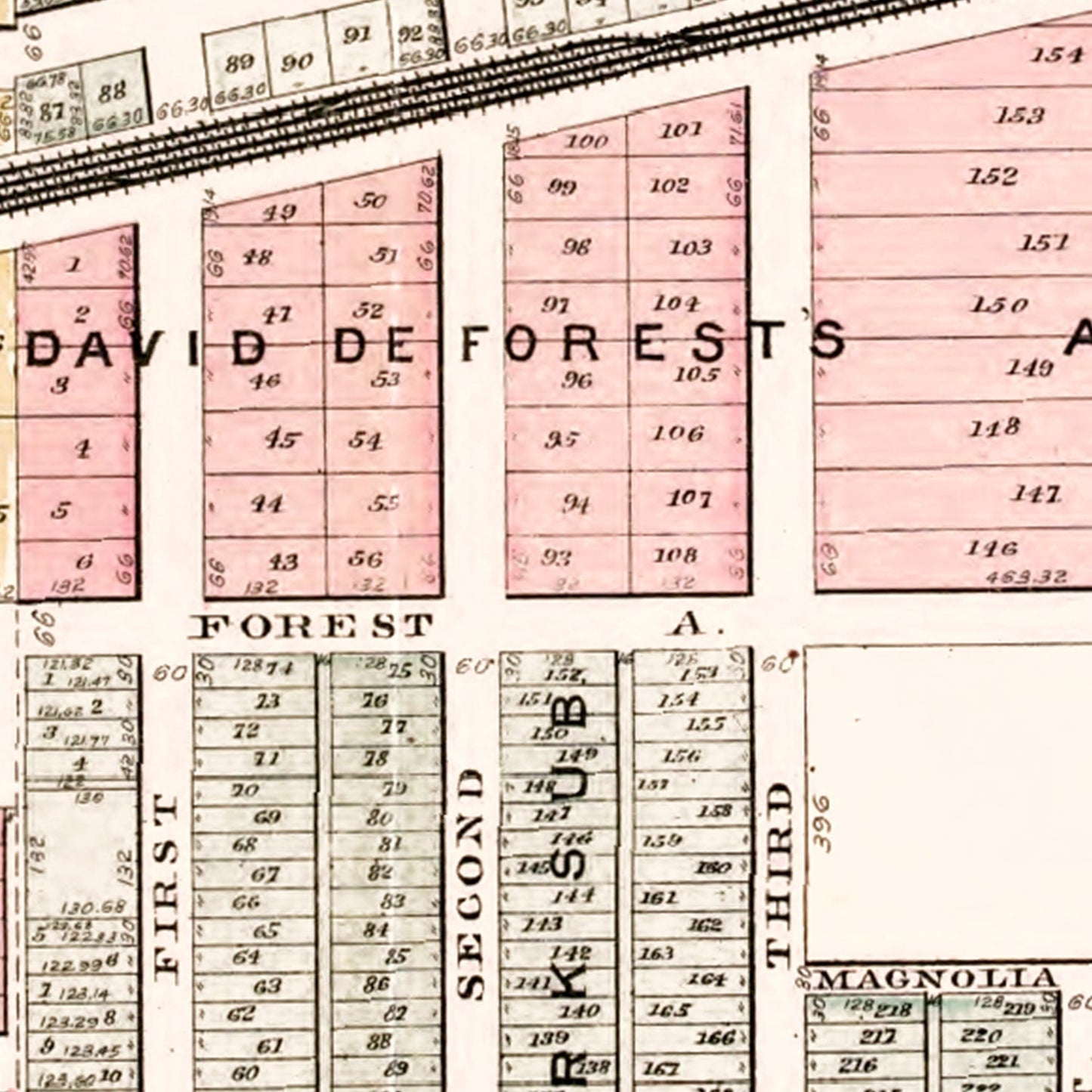 Vintage Map of Wayne, Michigan 1893