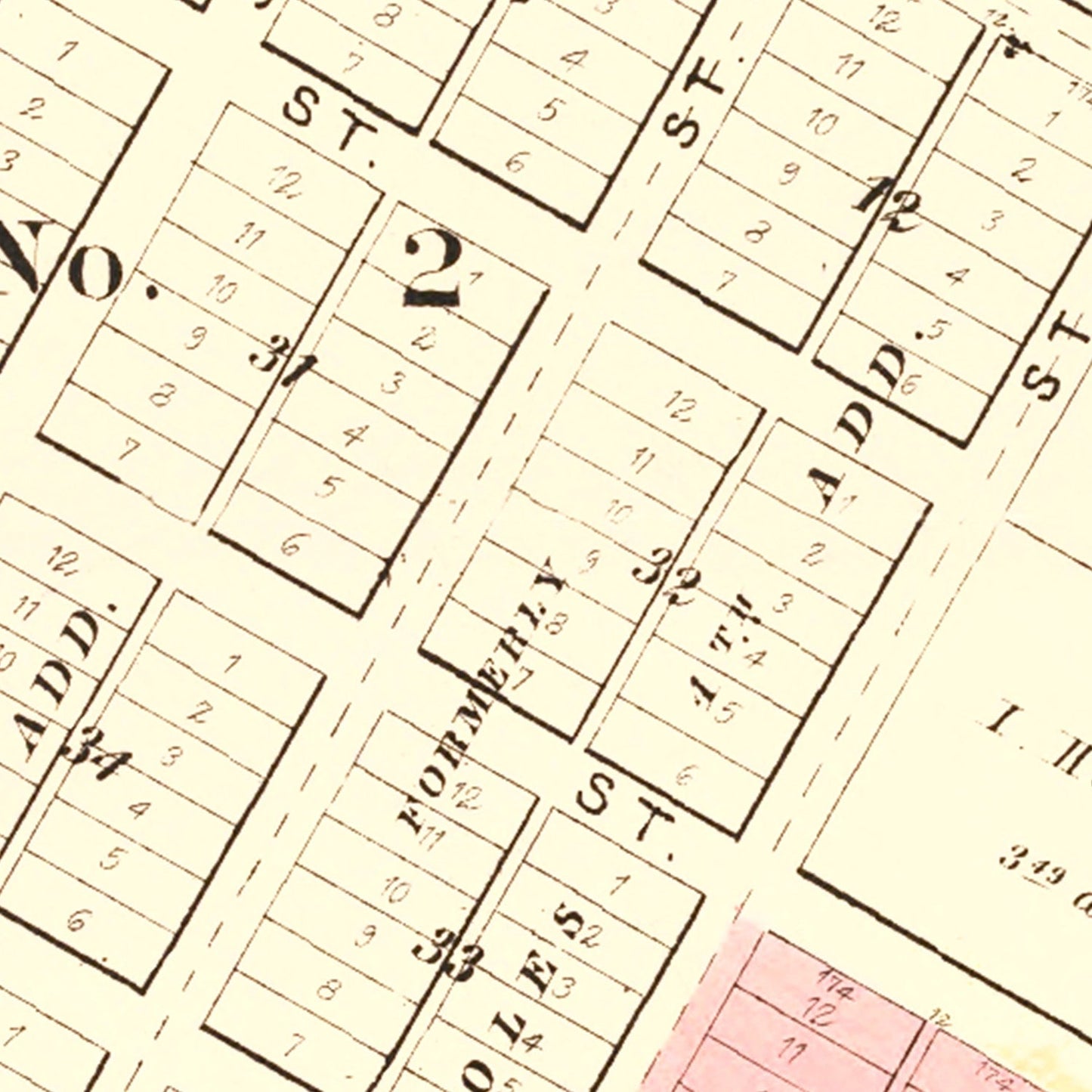 Vintage Map of Bushnell, Illinois, 1893 Wall Art
