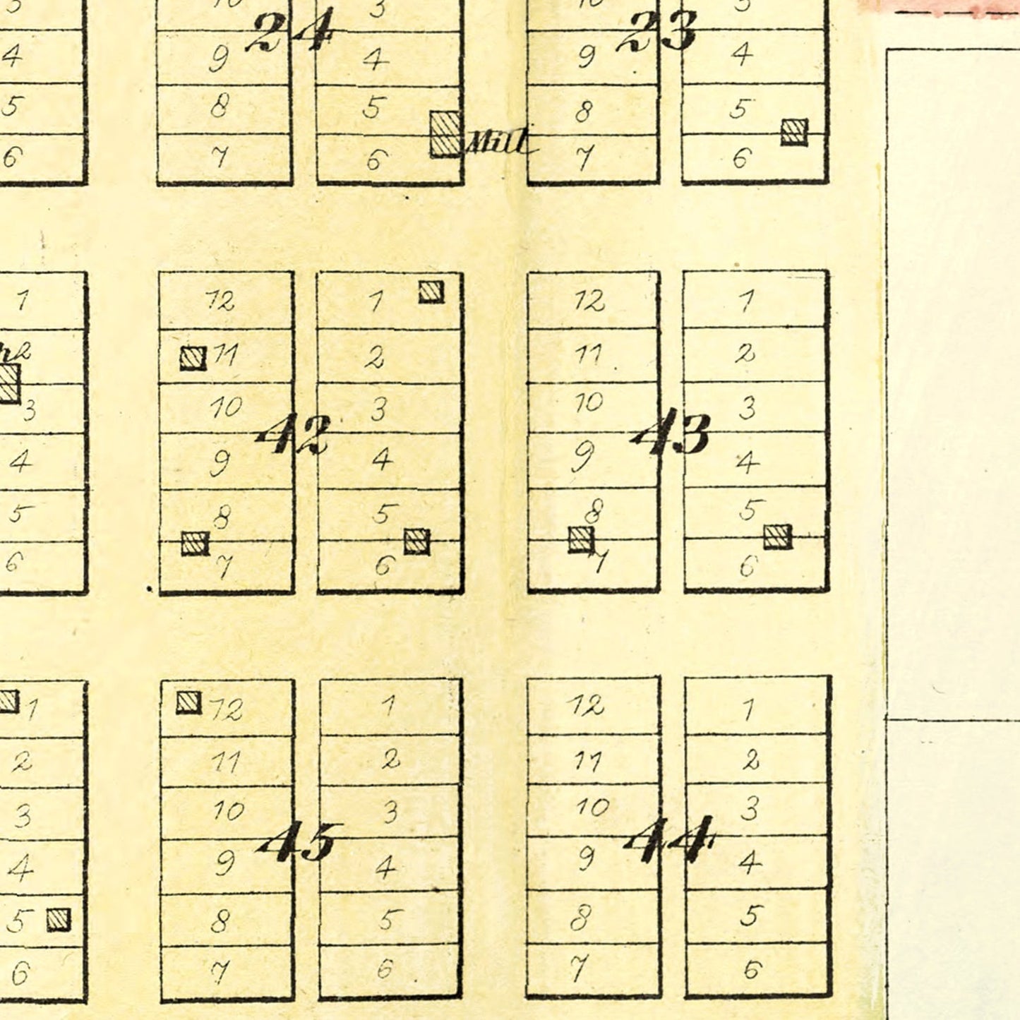 Vintage Map of Metamora, Illinois, 1893