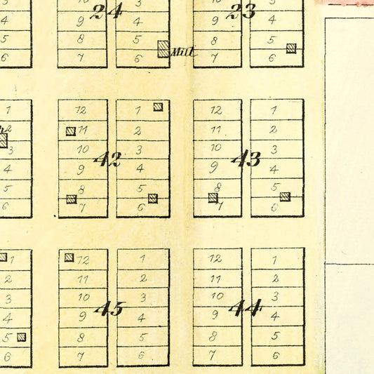 Vintage Map of Metamora, Illinois, 1893