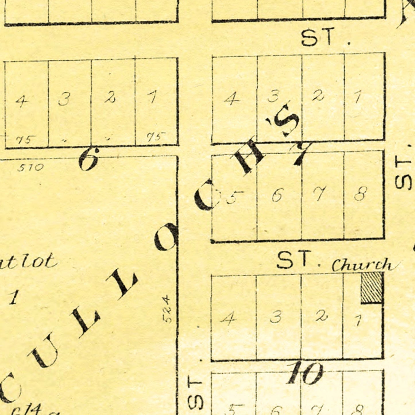 Vintage Map of Washburn, Illinois, 1893