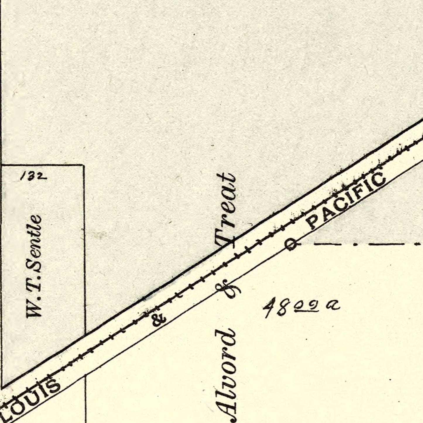Vintage Map of Alvordton, Ohio, 1894
