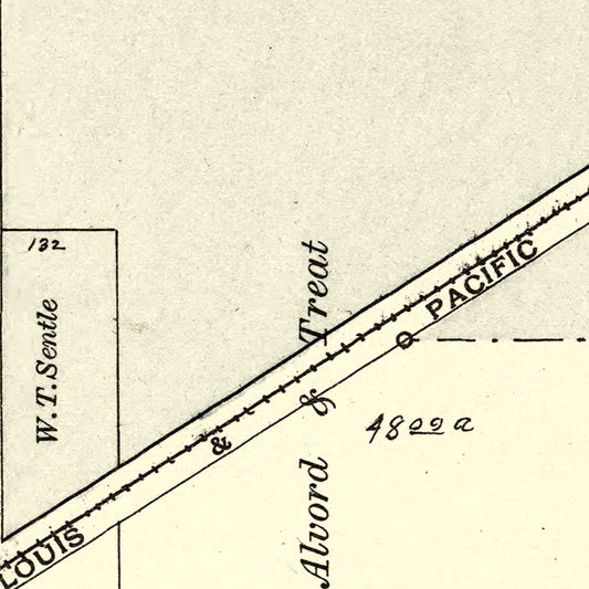 Vintage Map of Alvordton, Ohio, 1894