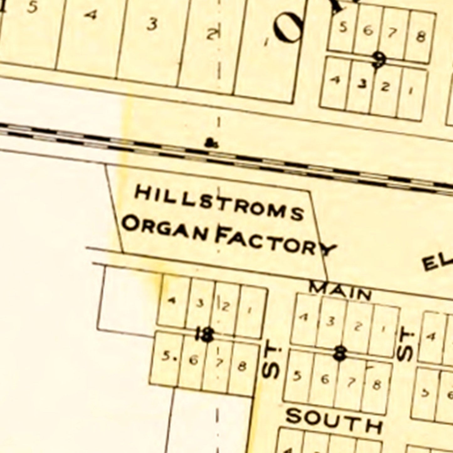 Vintage Map of Chesterton, Indiana, 1895