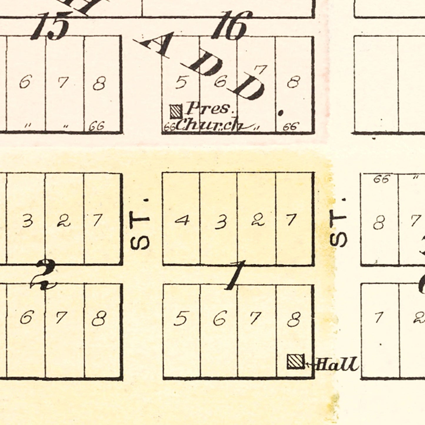Vintage Map of Perry, Illinois, 1895