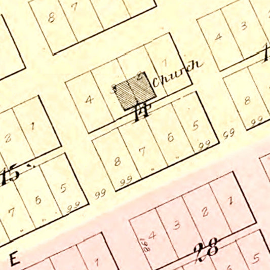 Vintage Map of Dexter, Michigan 1895