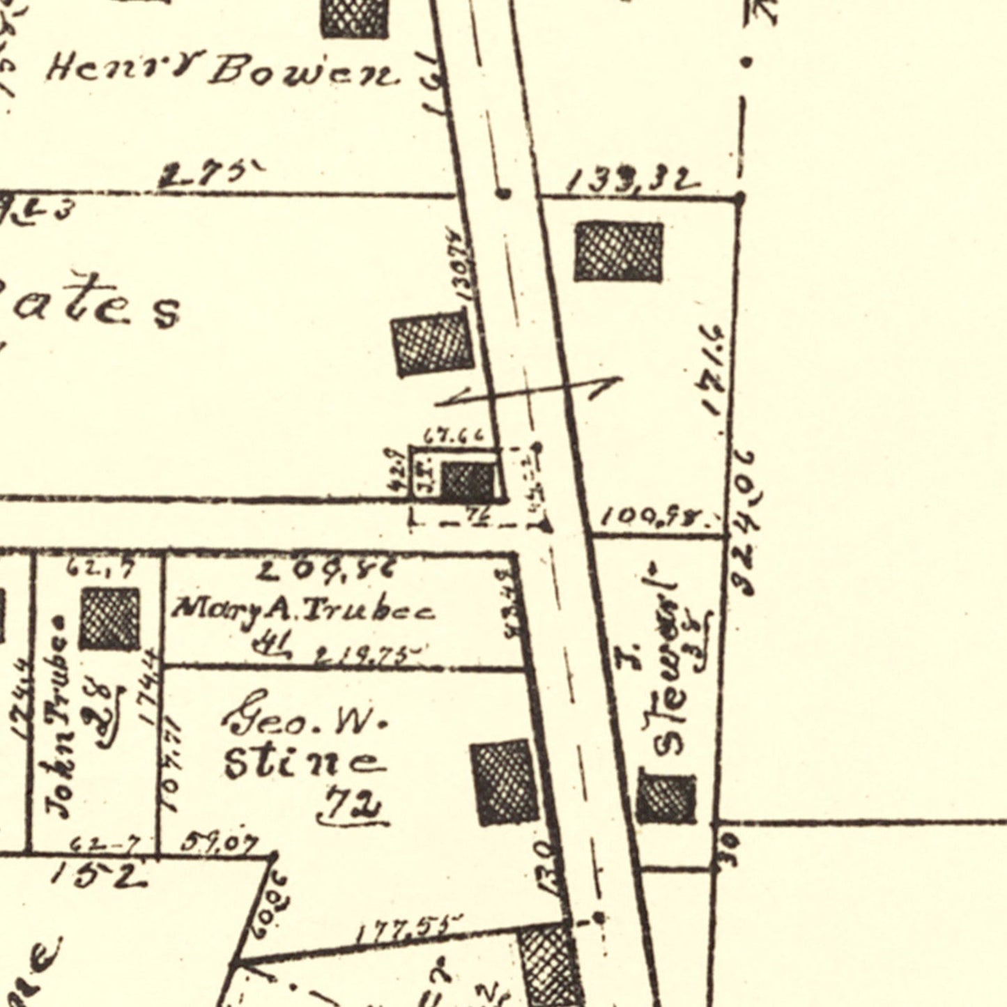 Vintage Map of Zimmermanville, Ohio, 1896