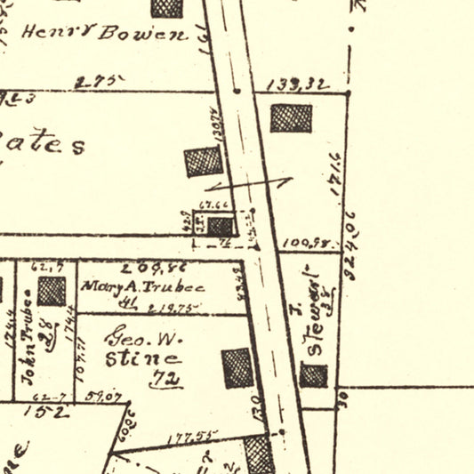 Vintage Map of Zimmermanville, Ohio, 1896
