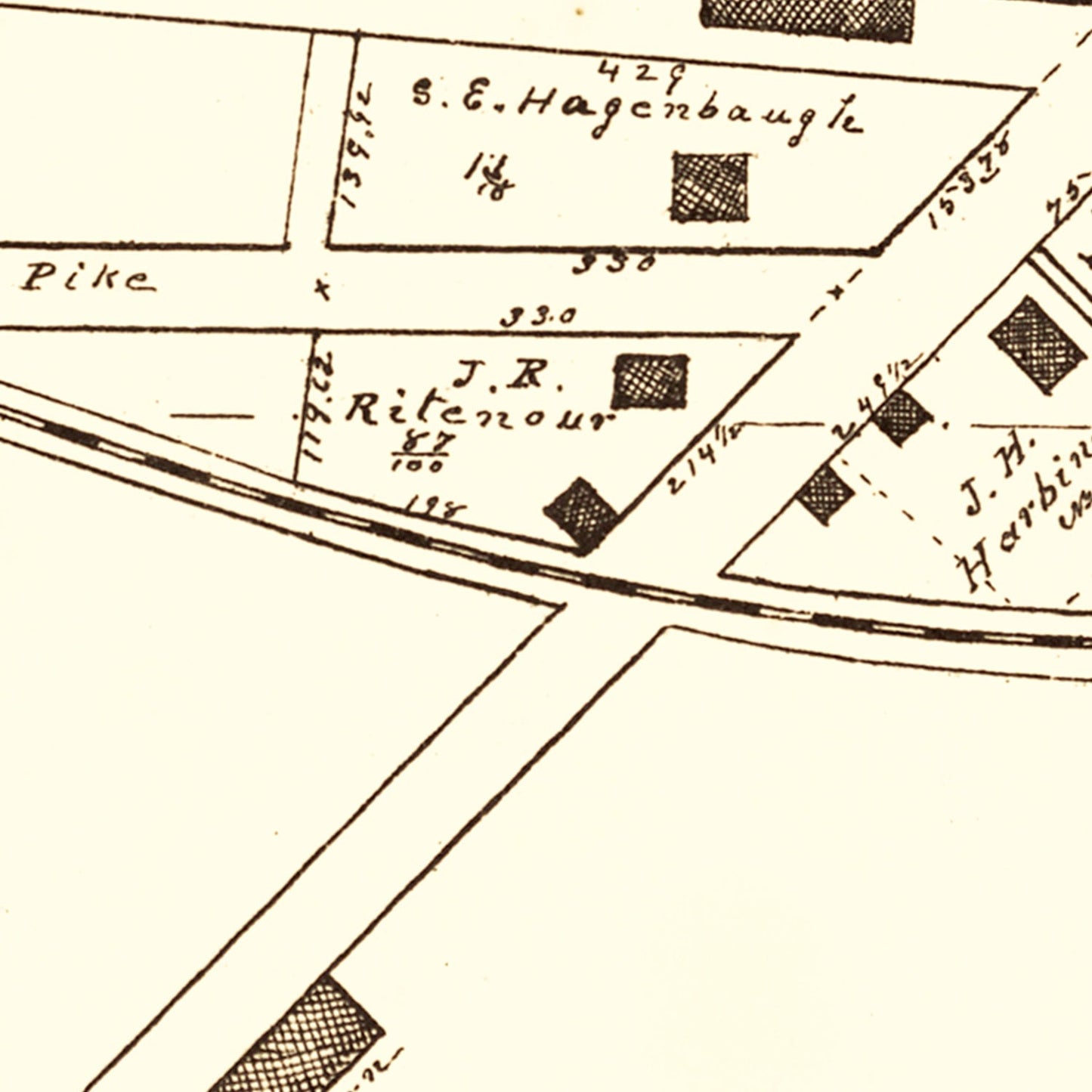 Vintage Map of Alpha, Ohio, 1896