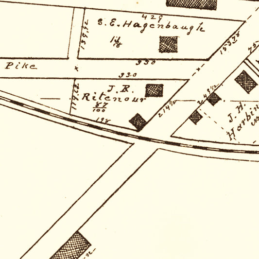 Vintage Map of Alpha, Ohio, 1896