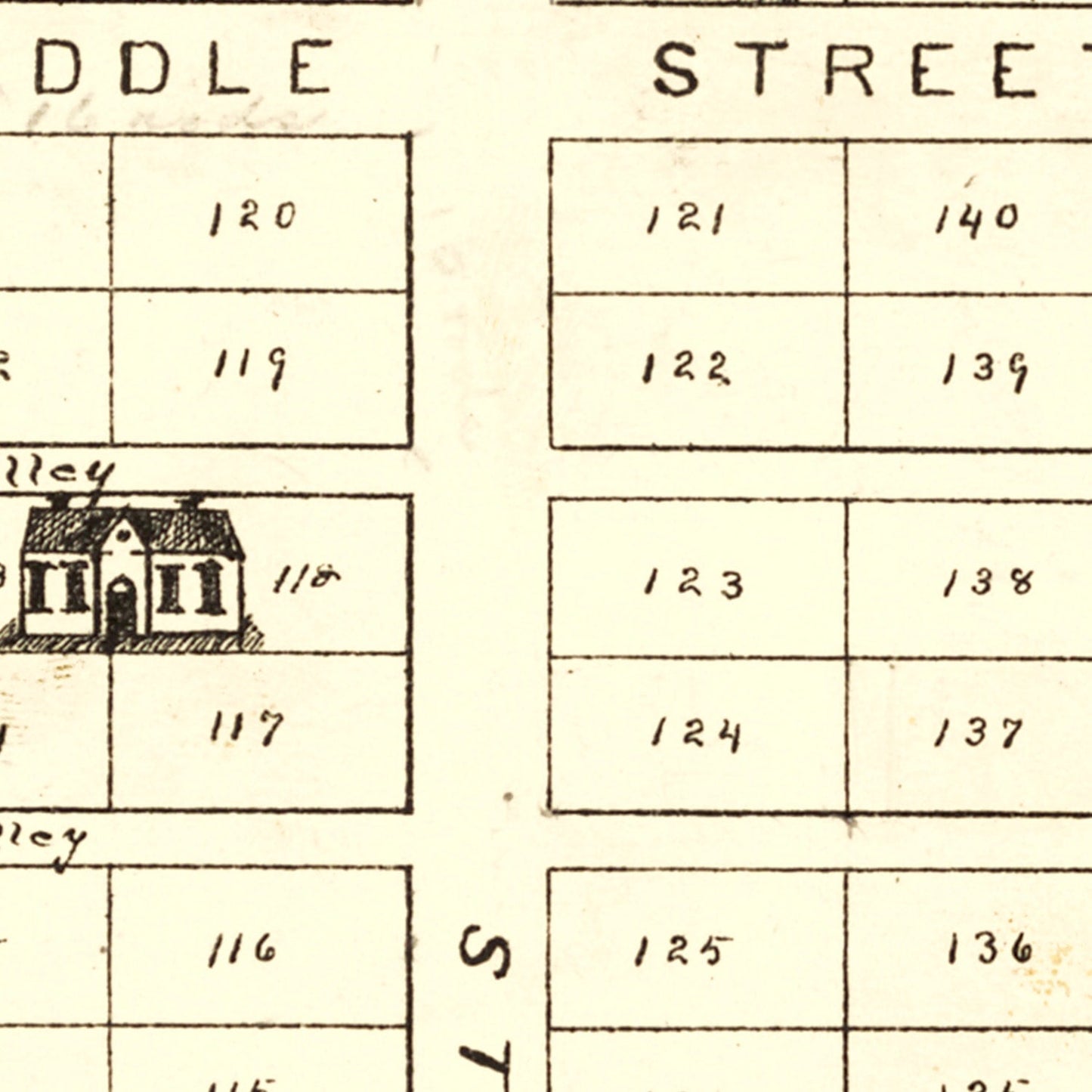 Vintage Map of Fairfield, Ohio, 1896
