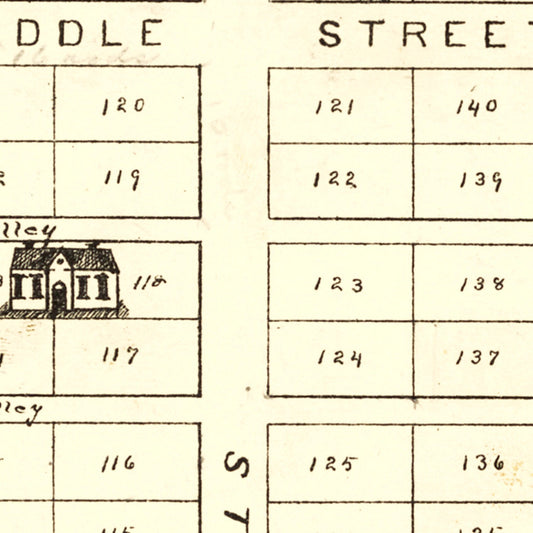 Vintage Map of Fairfield, Ohio, 1896