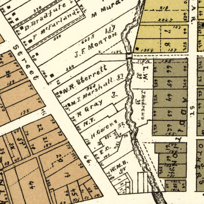 Vintage Map of Cedarville, Ohio, 1896