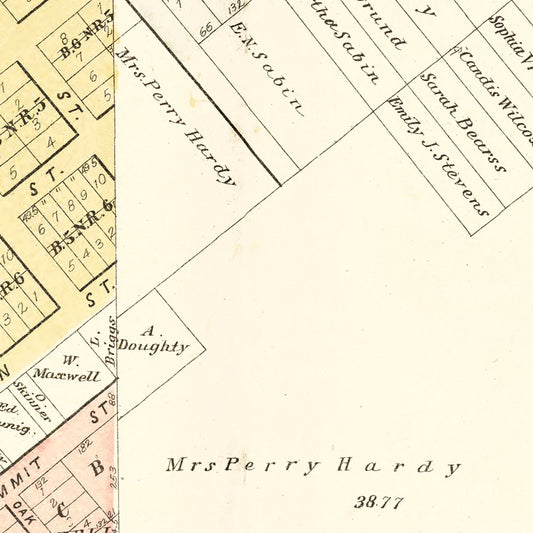 Vintage Map of Durand, Wisconsin, 1896