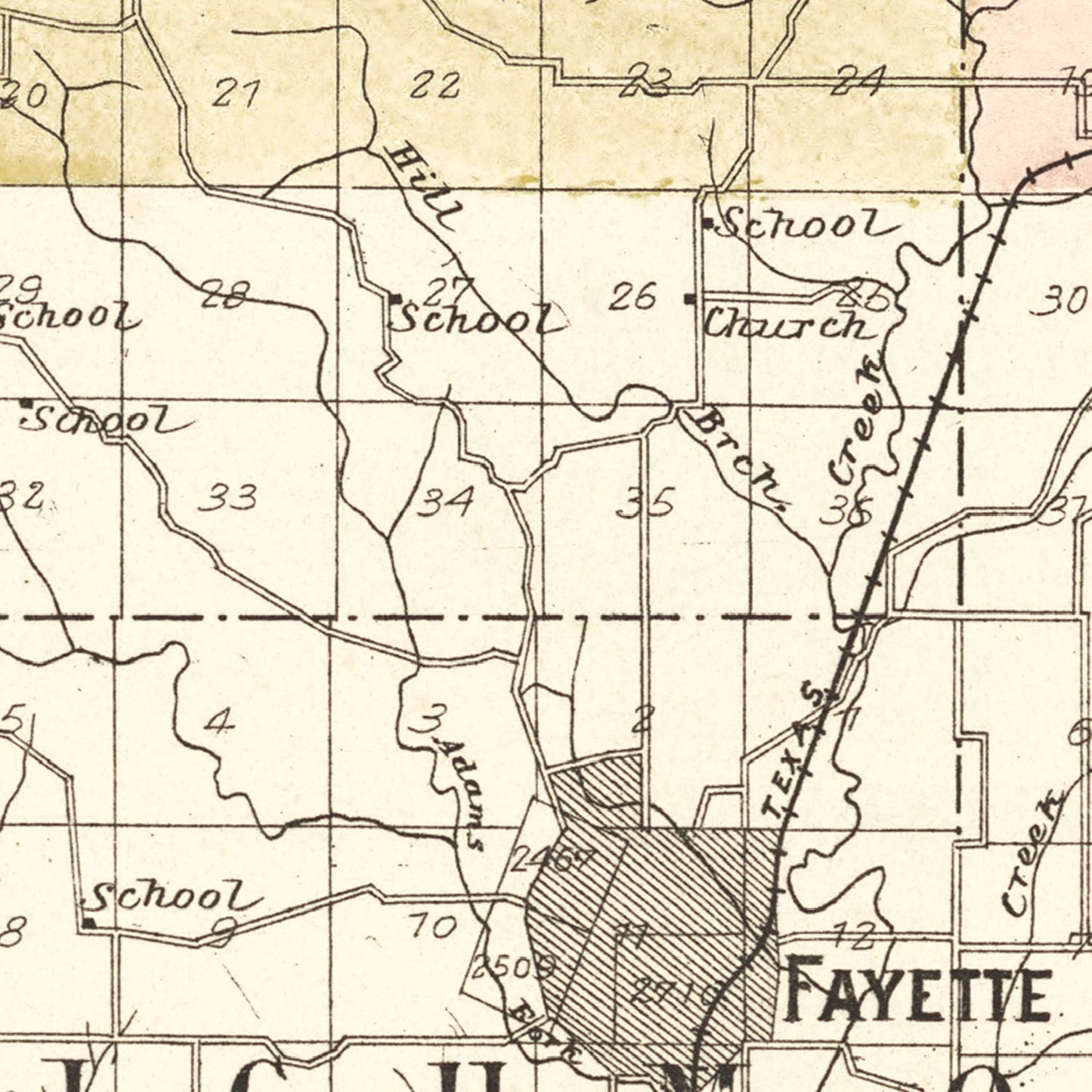 Vintage Map of Howard County, Missouri, 1897