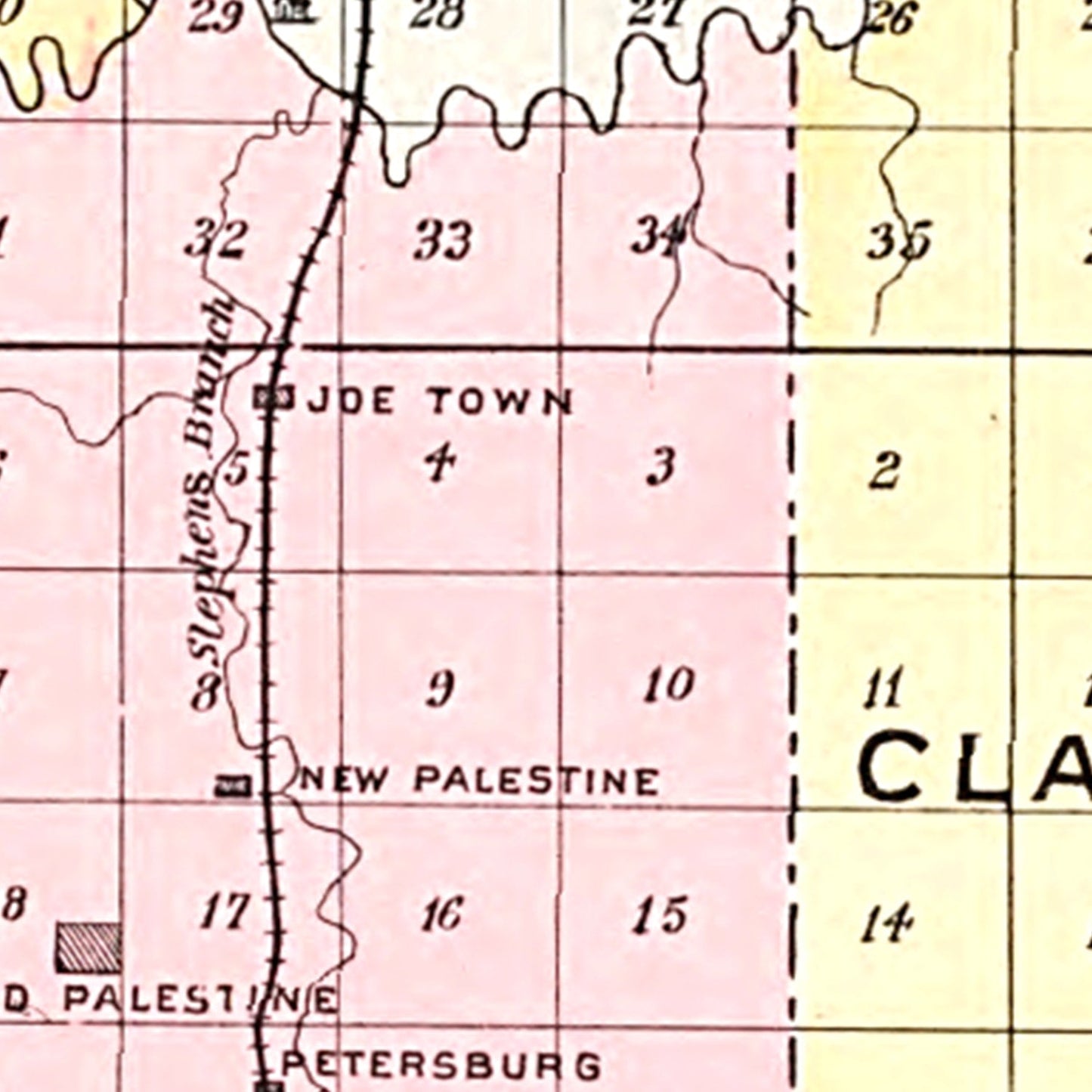 Vintage Map of Cooper County, Missouri, 1897