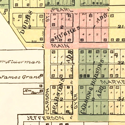 Vintage Map of Savannah, Missouri, 1898