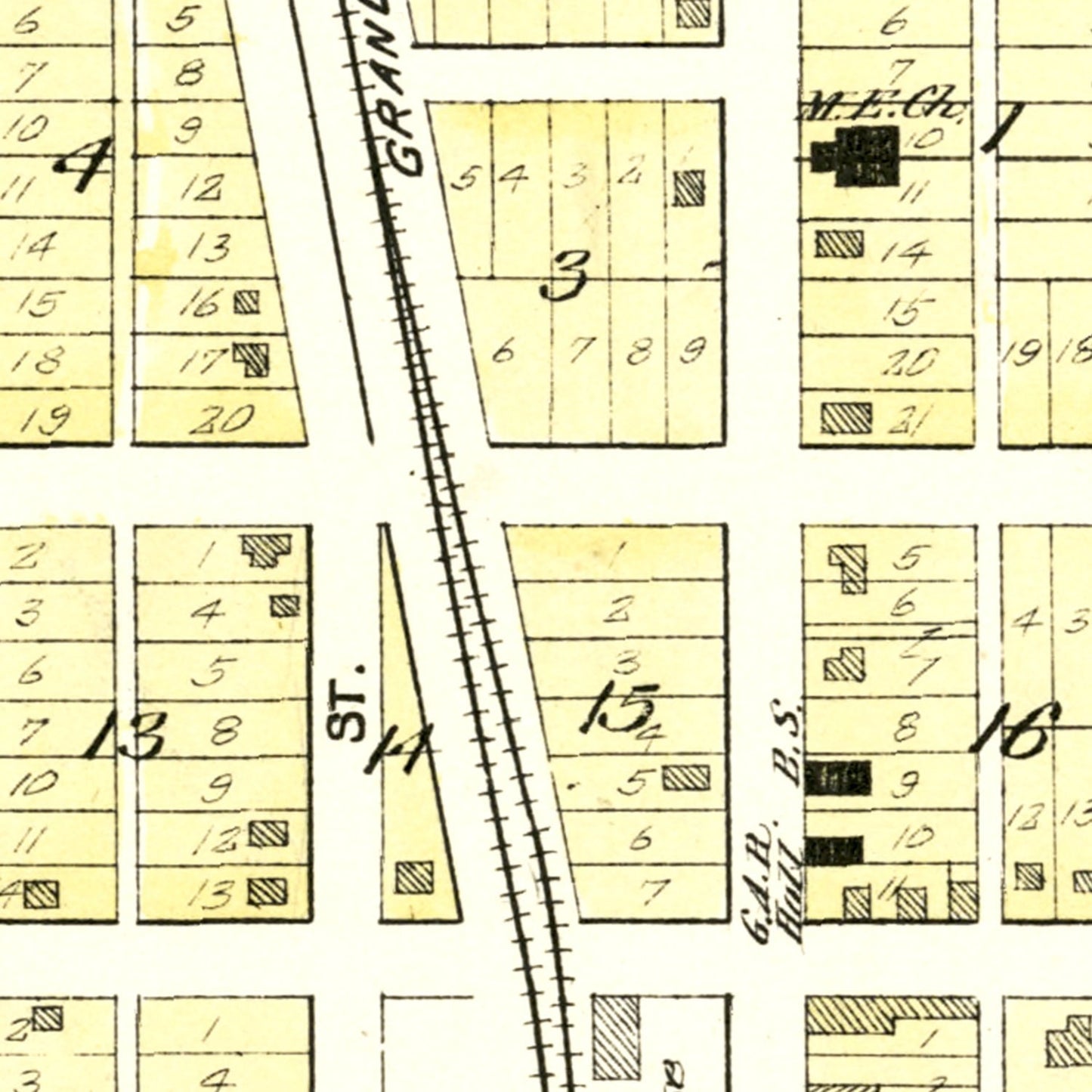 Vintage Map of Morley, Michigan, 1900