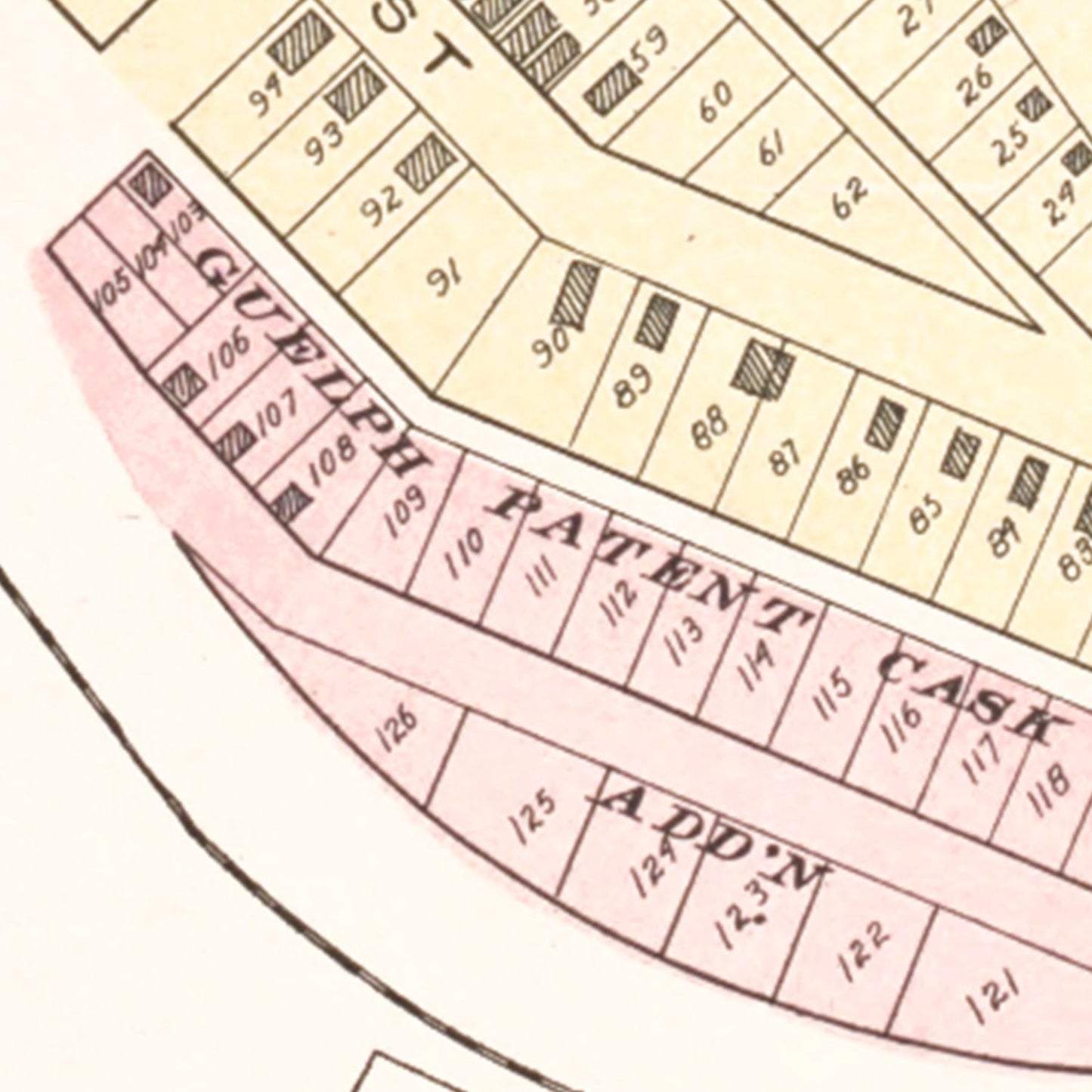 Vintage Map of Honor, Benzie County, Michigan, 1901