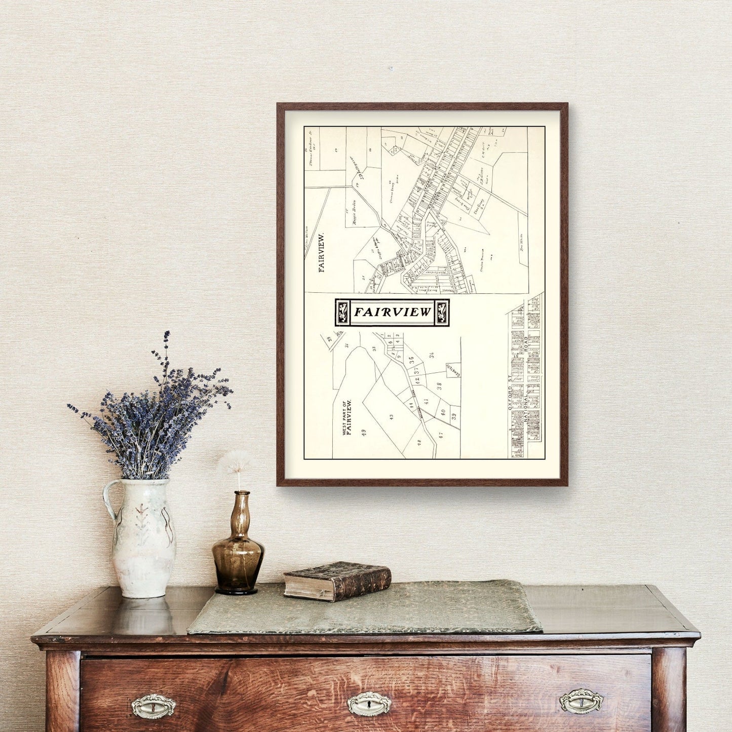 Vintage Map of Fairview, Ohio, 1902