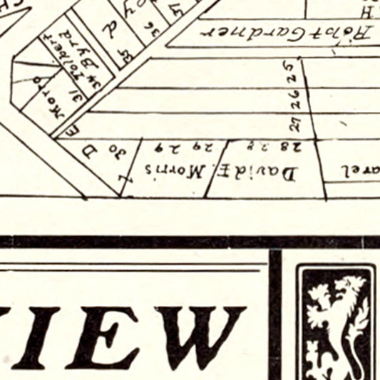 Vintage Map of Fairview, Ohio, 1902