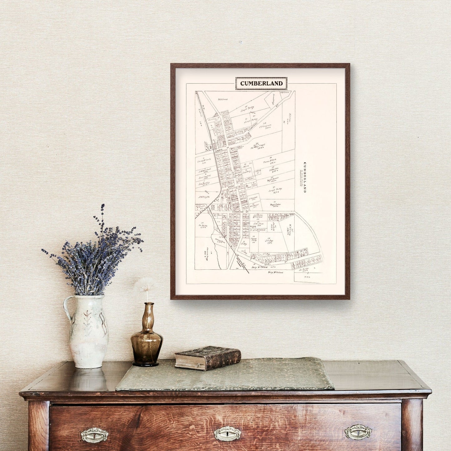Vintage Map of Cumberland, Ohio, 1902