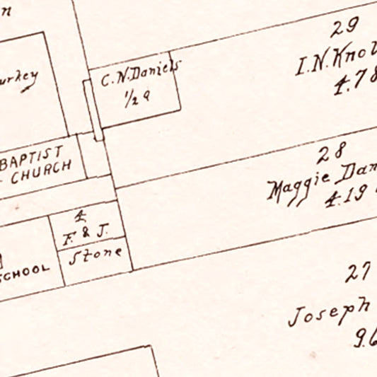 Vintage Map of Cumberland, Ohio, 1902