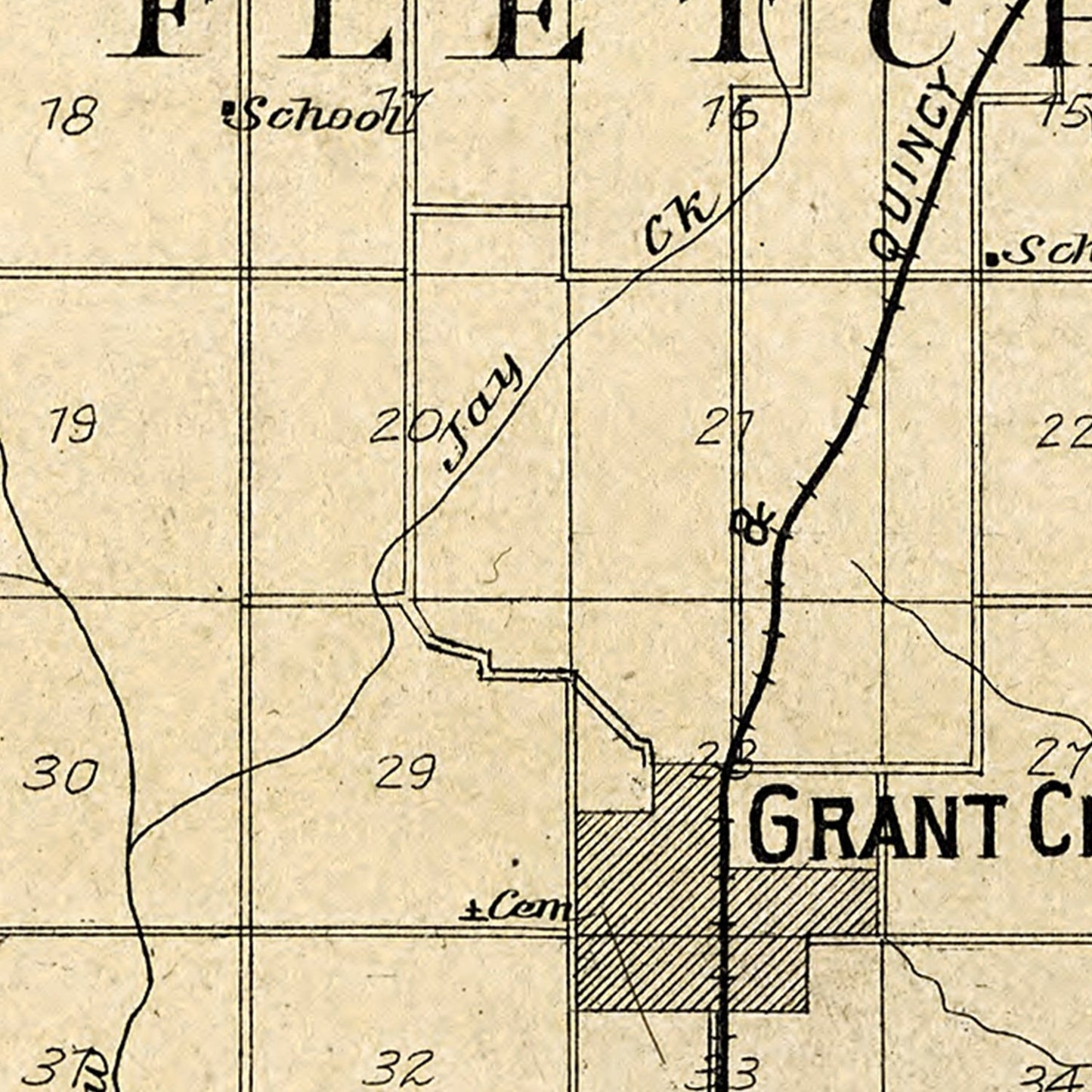 Vintage Map of Worth County, Missouri, 1902