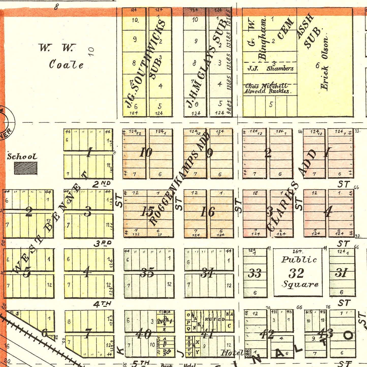 Vintage Map of Bennet, Nebraska, 1903
