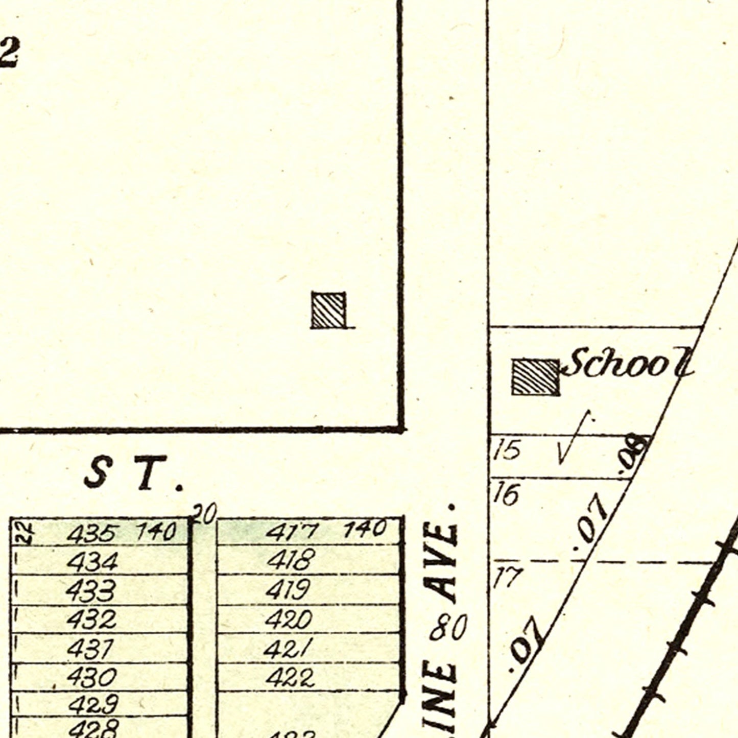 Vintage Map of Denton, Nebraska, 1903