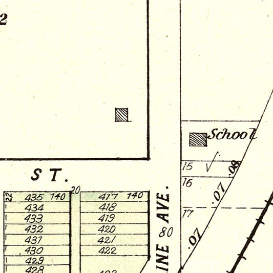 Vintage Map of Denton, Nebraska, 1903