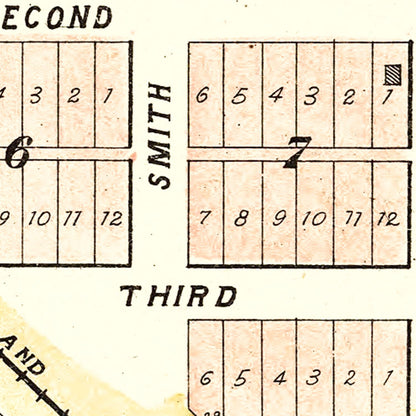 Vintage Map of Cheney, Nebraska, 1903