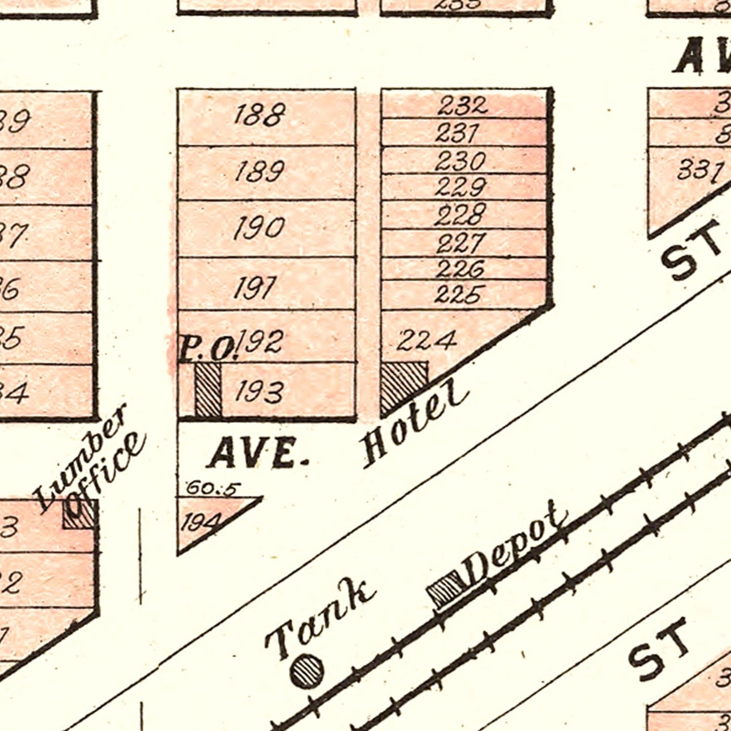 Vintage Map of Waverly, Nebraska, 1903