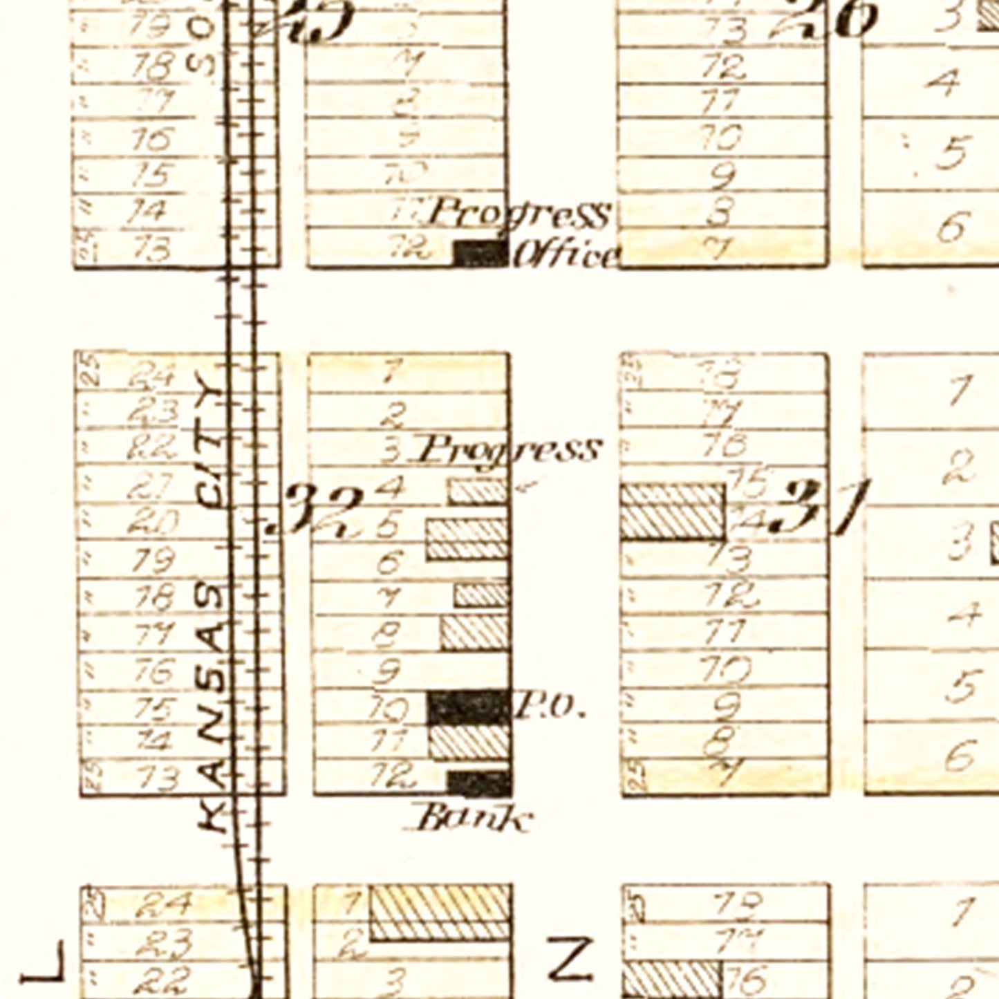 Vintage Map of Richards, Missouri, 1903