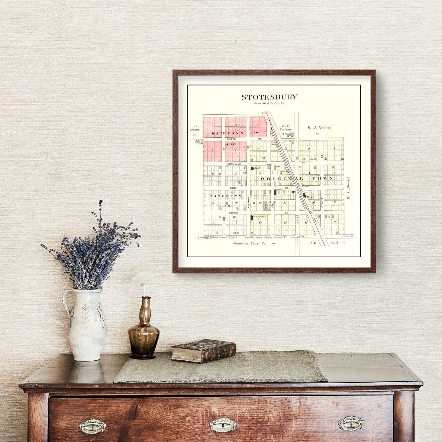 Vintage Map of Stotesbury, Missouri, 1903