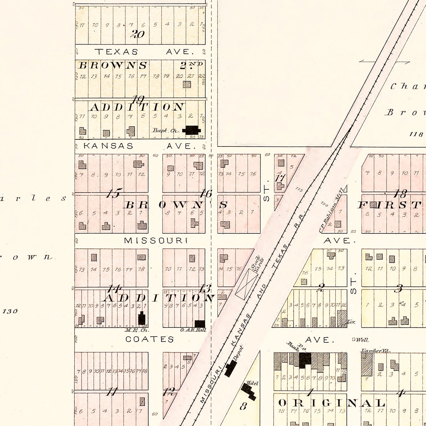 Vintage Map of Harwood, Missouri, 1903