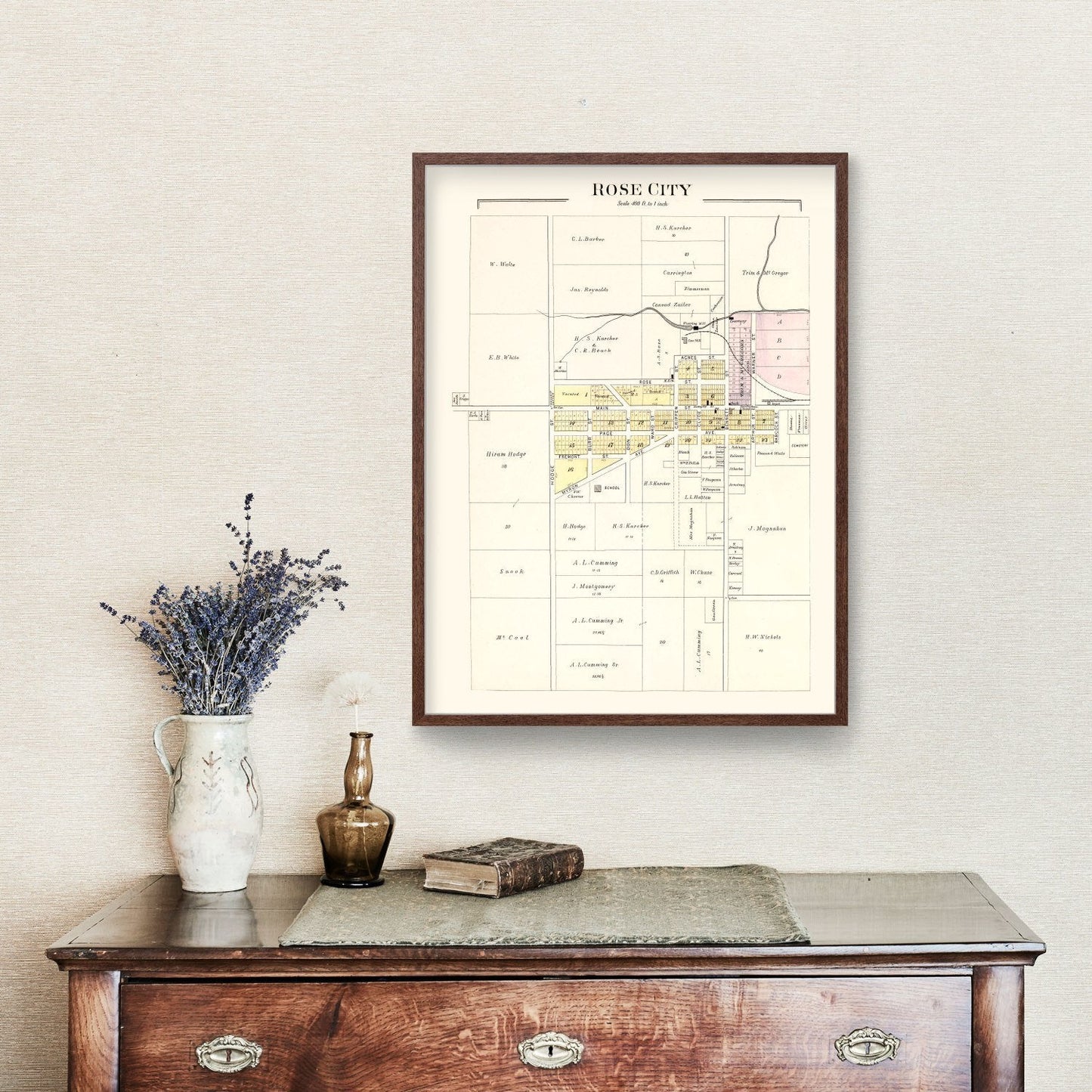 Vintage Map of Hill, Ogemaw County, Michigan, 1903
