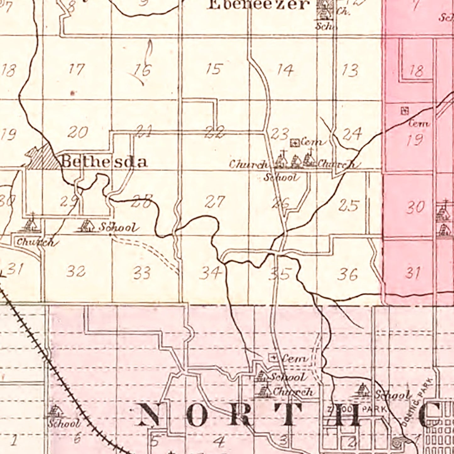 Vintage Map of Greene County, Missouri, 1904